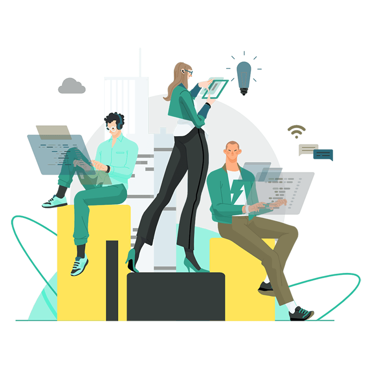 Teamwork Illustration
